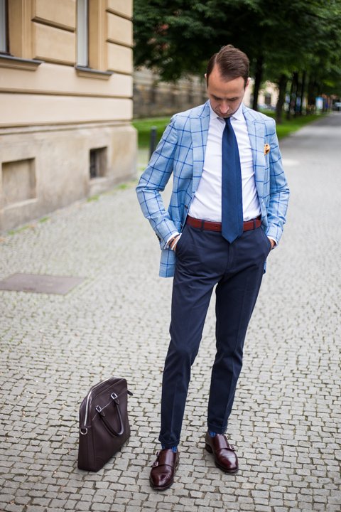 Navy tie and Summer blazer | bubibubi.eu